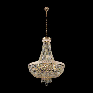 Lampadaro Contemporaneo Bella Metallo Oro 8 Luci Diffusori Metallo