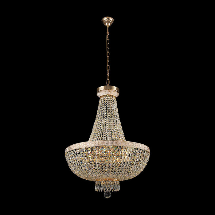 Lampadaro Contemporaneo Bella Metallo Oro 8 Luci Diffusori Metallo