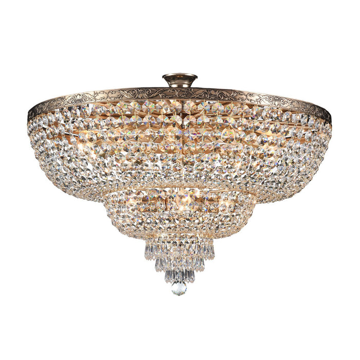 Plafoniera Contemporanea Palace Metallo Oro 14 Luci