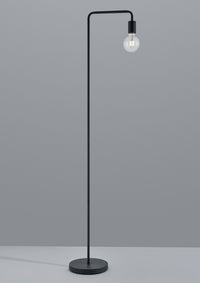 DIALLO PIANTANA TUBO METALLO NERO H. 149CM 1 LUCE ATTACCO E27