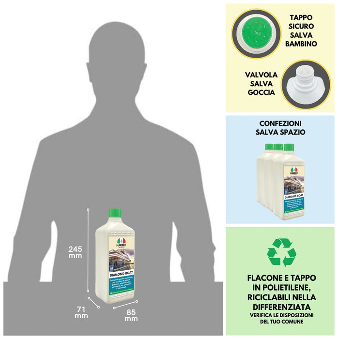 Detergente nautico multiuso DIAMOND BOAT   1LT