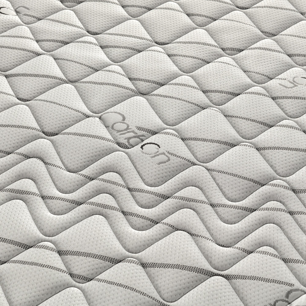 Materasso MADE IN ITALY DIAMOND 160X190 con Memory Foam, rivestimento in tessuto antiacaro millerighe Carbon e fascia traspirante laterale