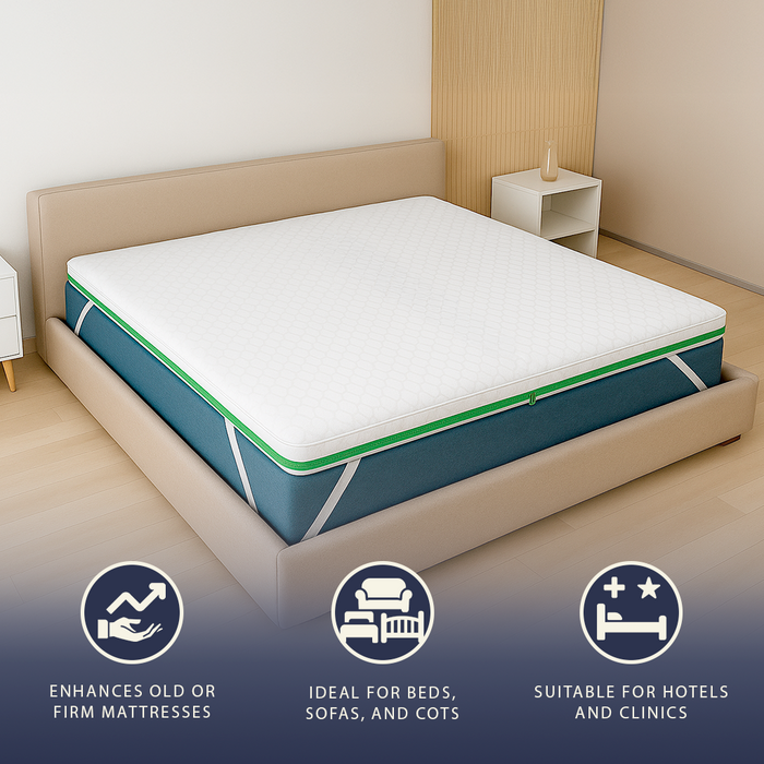 Topper matr. francese 140 x 200 Memory Foam Breeze 9 zone | H 5 cm | Italia