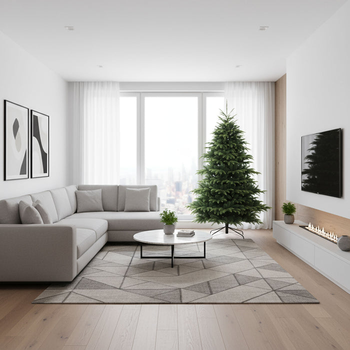 Wunorse - Albero di Natale Tradizionale in PE e PVC Ø104x150H cm, 500 Punte