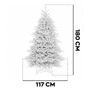 Wunorse - Albero di Natale Tradizionale in PE e PVC Ø117x180H cm, 807 Punte
