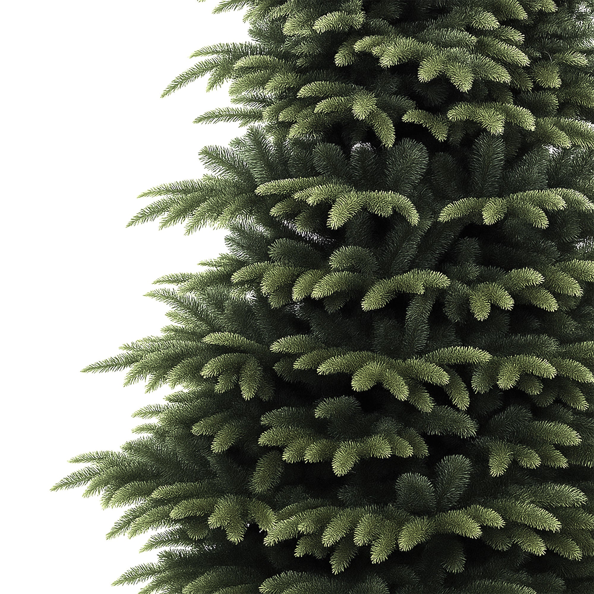 Wunorse - Albero di Natale Tradizionale in PE e PVC Ø132x210H cm, 1223 Punte