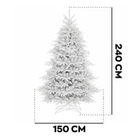Wunorse - Albero di Natale Tradizionale in PE e PVC Ø150x240H cm, 1789 Punte