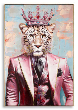 DIPINTO SU TELA KING -B- C/CORNICE 82X4,5X122