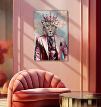 DIPINTO SU TELA KING -B- C/CORNICE 82X4,5X122