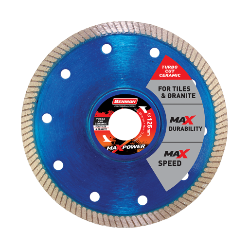 DISCO DIAMANTATO MAXPOWER CERAMICA- BENMAN  125 x 1.2 x 7W