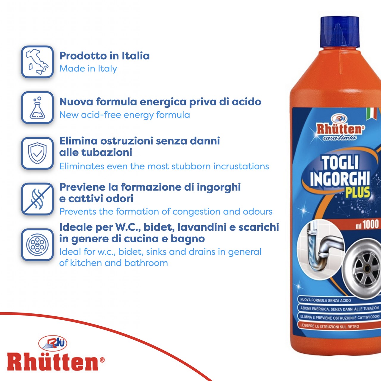 DISGORGANTE TOGLI INGORGHI PLUS ML 1000