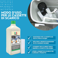 Detergente Acido in Gel per la Pulizia Disincrostante dei Water | DISINKROSTO WC 1LT