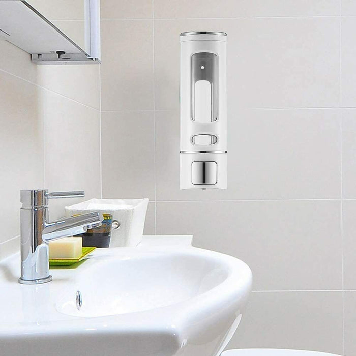 DISPENSER EROGATORE PORTA SAPONE MANUALE DOSATORE PROFESSIONALE A MURO 400ml