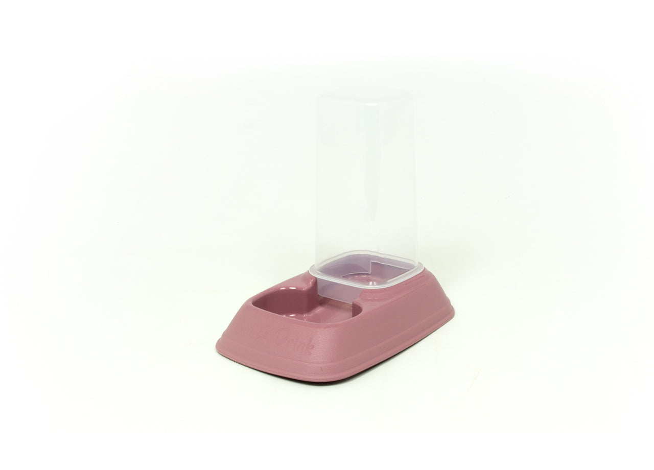 Dispenser Cibo/Acqua 0,7L Per Animali Modello 700083 Colore Rosa