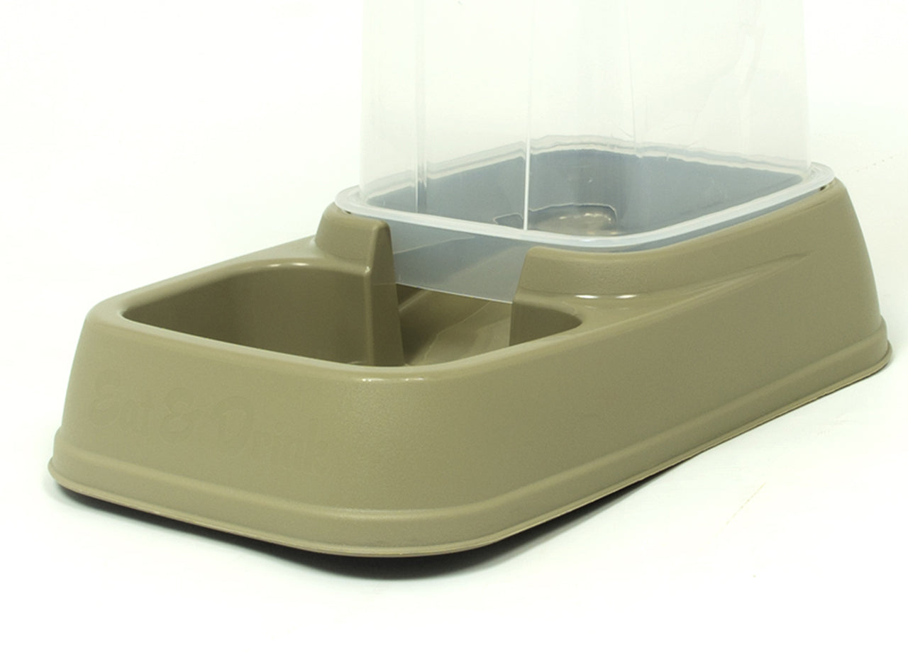Dispenser Cibo/Acqua 3,7L Per Animali Modello 700085 Colore Beige