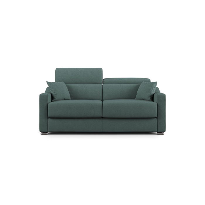 Amber Divano letto matrimoniale in tessuto smacchiabile T05 211 cm (mat. 160x197) verde
