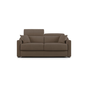 Amber Divano letto matrimoniale in tessuto smacchiabile T05 171 cm (mat. 120x197) marrone