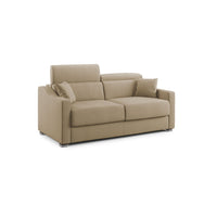 Amber Divano letto matrimoniale in tessuto smacchiabile T05 191 cm (mat. 140x197) beige
