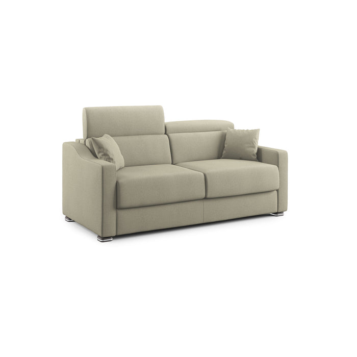 Amber Divano letto matrimoniale in tessuto smacchiabile T05 211 cm (mat. 160x197) panna