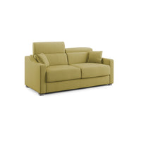 Amber Divano letto matrimoniale in tessuto smacchiabile T05 191 cm (mat. 140x197) giallo