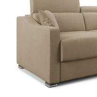 Amber Divano letto matrimoniale in tessuto smacchiabile T05 211 cm (mat. 160x197) beige