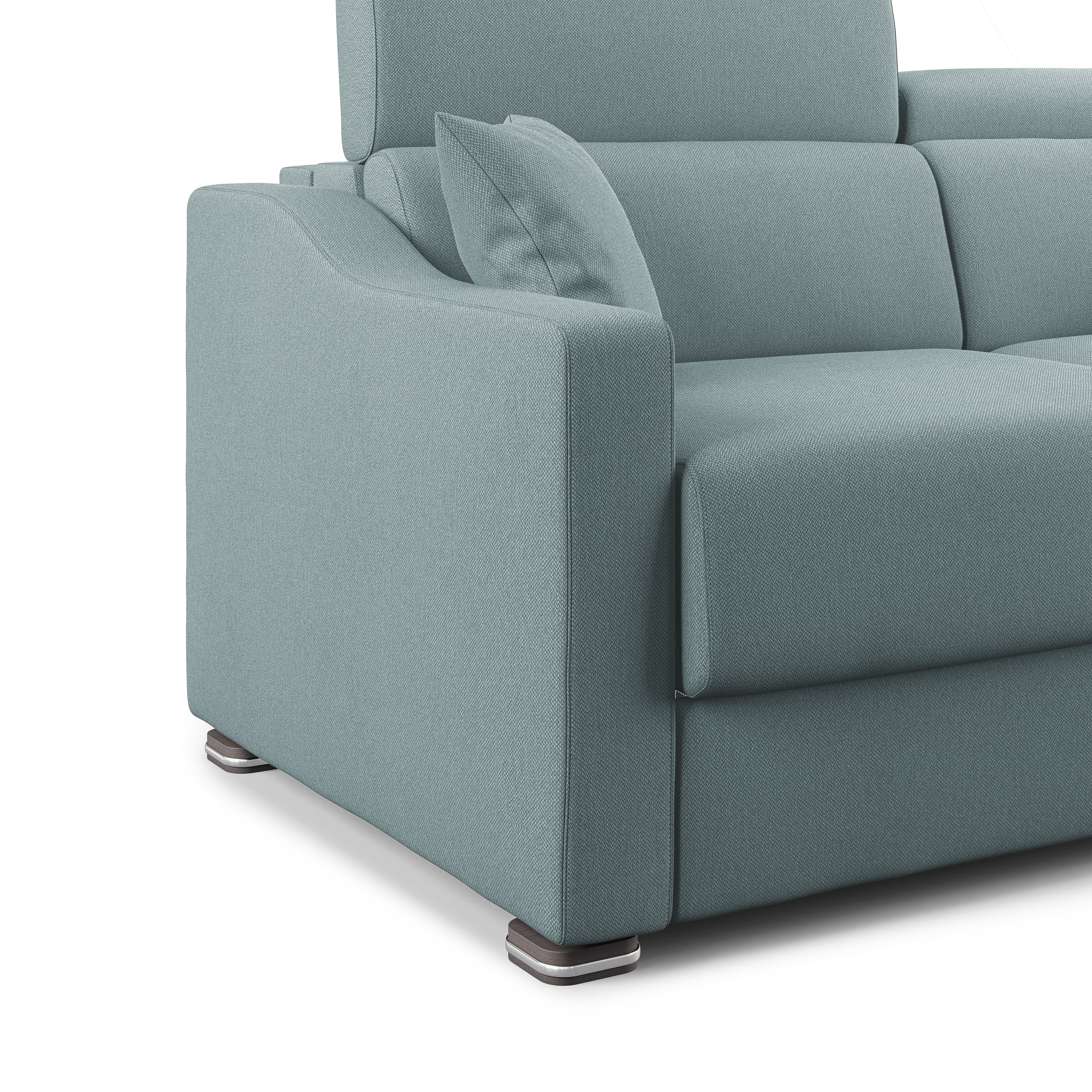 Amber Divano letto matrimoniale in tessuto smacchiabile T05 171 cm (mat. 120x197) carta da zucchero