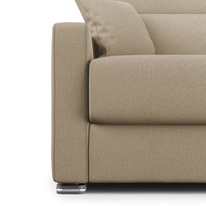 Amber Divano letto matrimoniale in tessuto smacchiabile T05 171 cm (mat. 120x197) beige