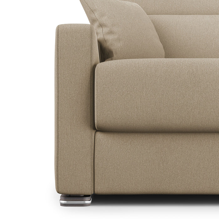 Amber Divano letto matrimoniale in tessuto smacchiabile T05 191 cm (mat. 140x197) beige