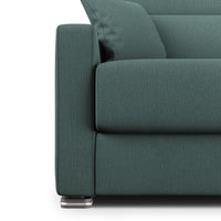 Amber Divano letto matrimoniale in tessuto smacchiabile T05 171 cm (mat. 120x197) verde