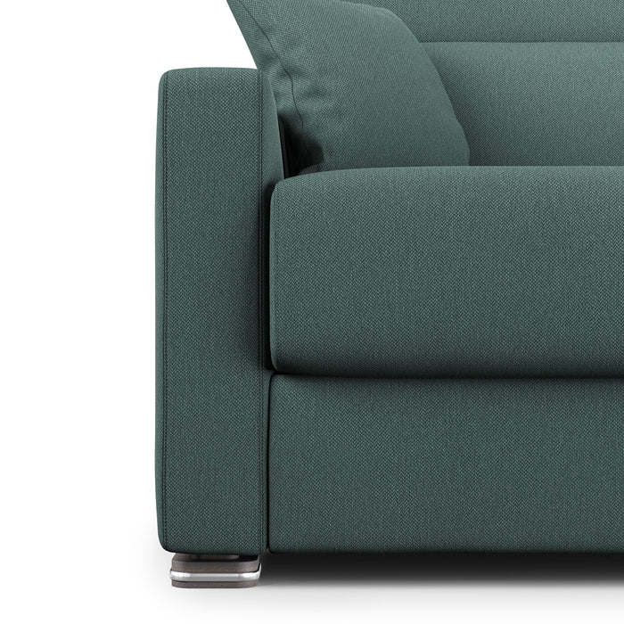 Amber Divano letto matrimoniale in tessuto smacchiabile T05 171 cm (mat. 120x197) verde