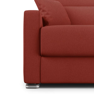 Amber Divano letto matrimoniale in tessuto smacchiabile T05 211 cm (mat. 160x197) rosso