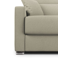 Amber Divano letto matrimoniale in tessuto smacchiabile T05 171 cm (mat. 120x197) panna