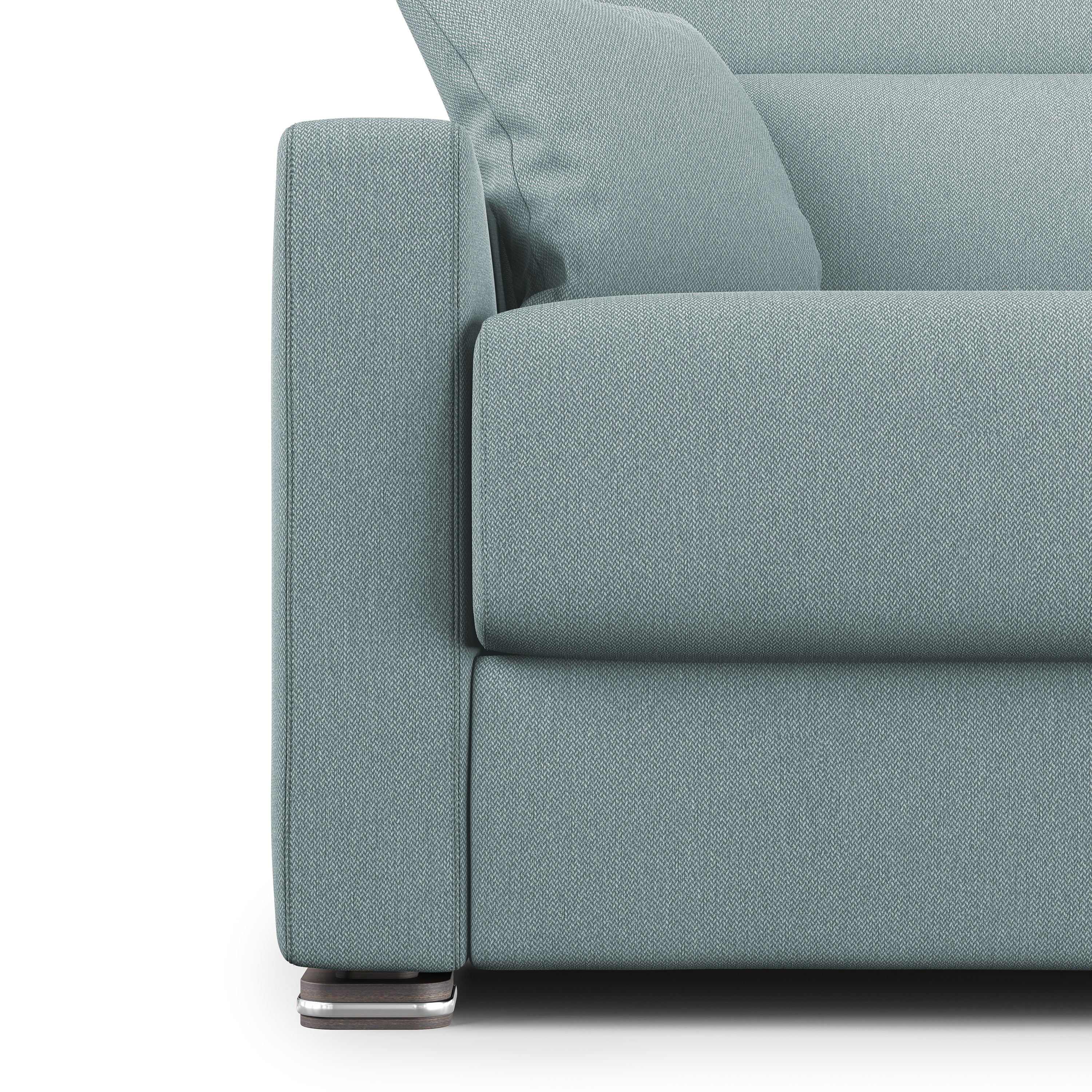 Amber Divano letto matrimoniale in tessuto smacchiabile T05 171 cm (mat. 120x197) carta da zucchero