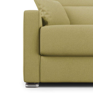 Amber Divano letto matrimoniale in tessuto smacchiabile T05 191 cm (mat. 140x197) giallo