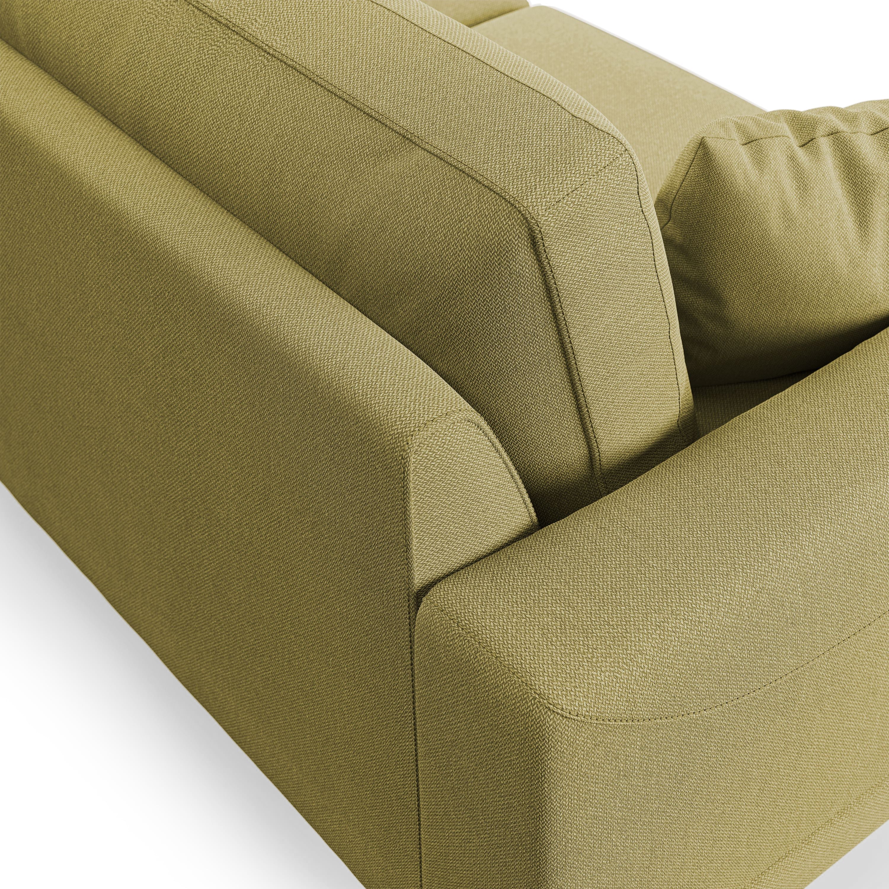 Dorian Divano moderno in tessuto morbido antimacchia T05 218 cm giallo