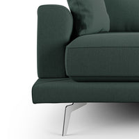 Dorian Divano moderno in tessuto morbido antimacchia T05 218 cm verde