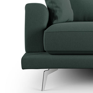 Dorian Divano moderno in tessuto morbido antimacchia T05 218 cm verde