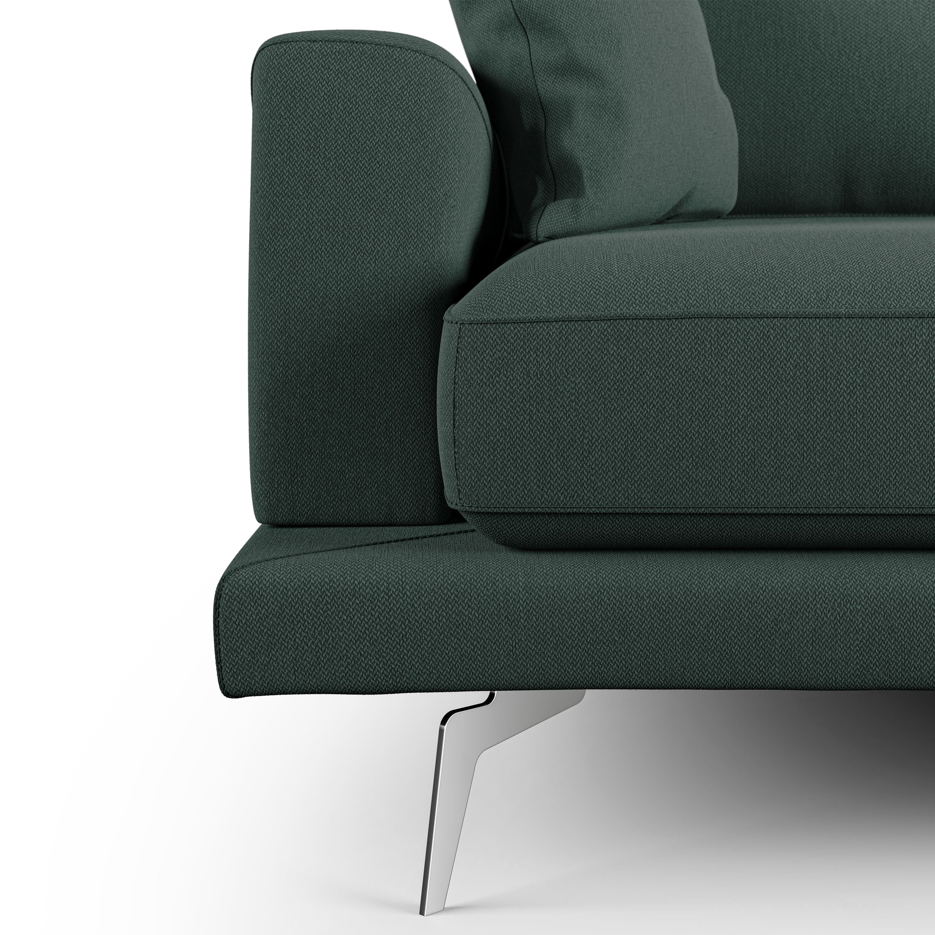 Dorian Divano moderno in tessuto morbido antimacchia T05 218 cm verde