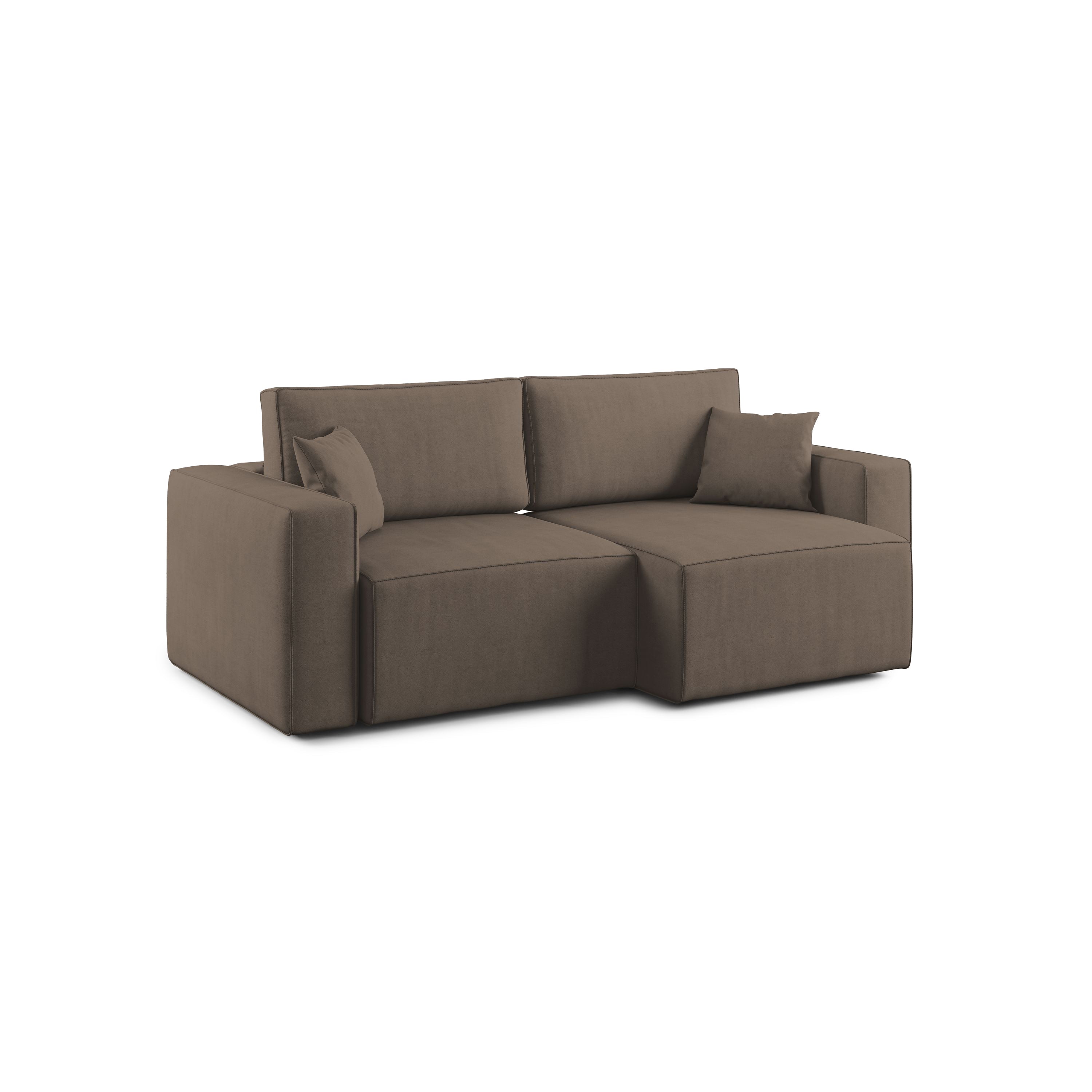 Morfeo Divano in tessuto impermeabile 215 cm marrone