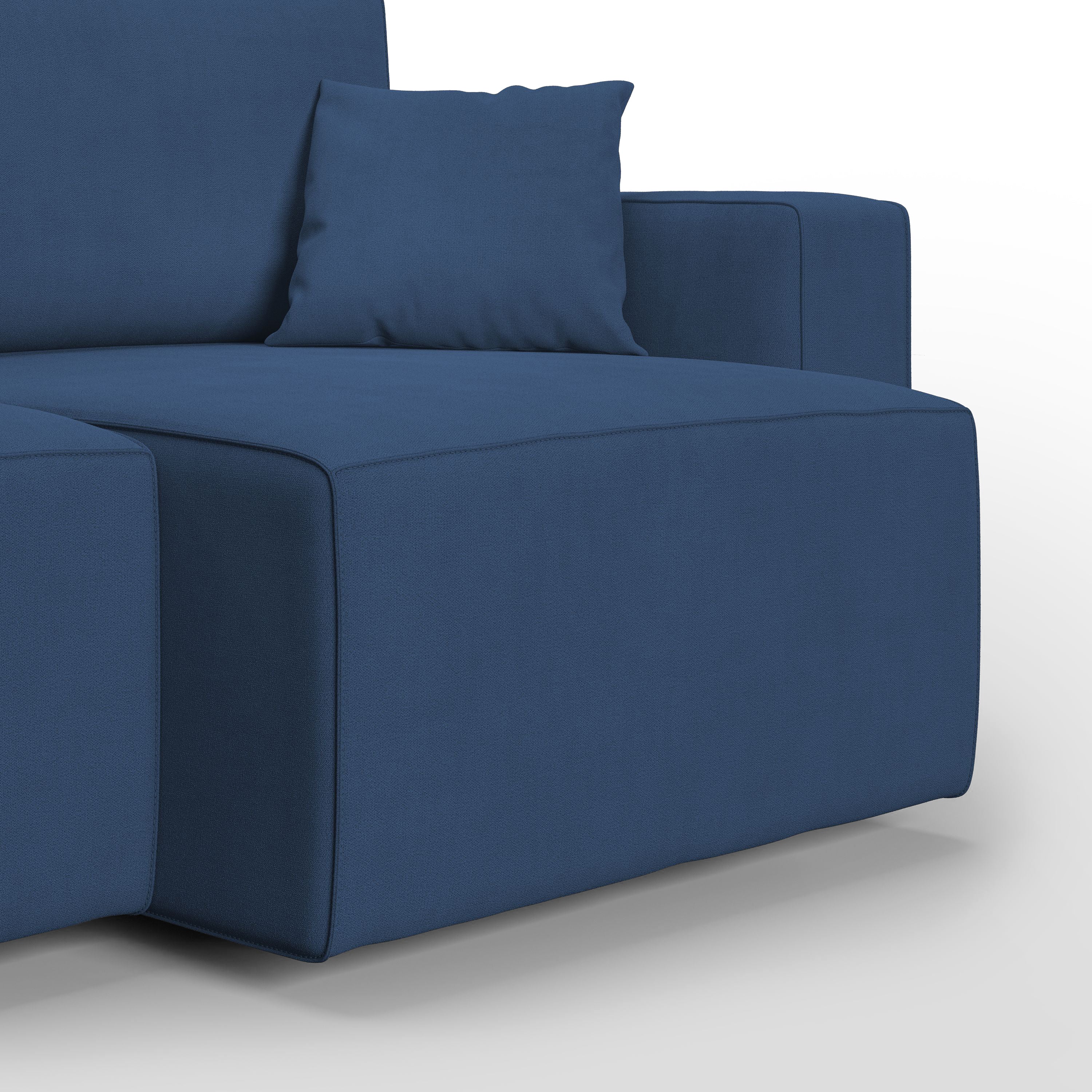 Morfeo Divano in tessuto impermeabile 180 cm  blu