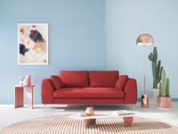 Plano Divano moderno in microfibra tecnica smacchiabile T11 216 cm beige