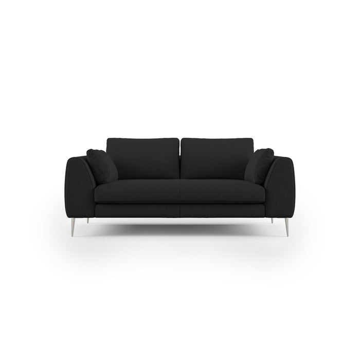 Plano Divano moderno in microfibra tecnica smacchiabile T11 176 cm nero