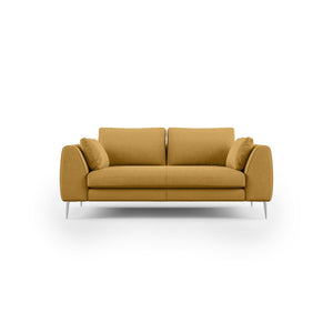 Plano Divano moderno in microfibra tecnica smacchiabile T11 176 cm giallo