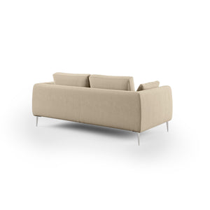 Plano Divano moderno in microfibra tecnica smacchiabile T11 216 cm beige