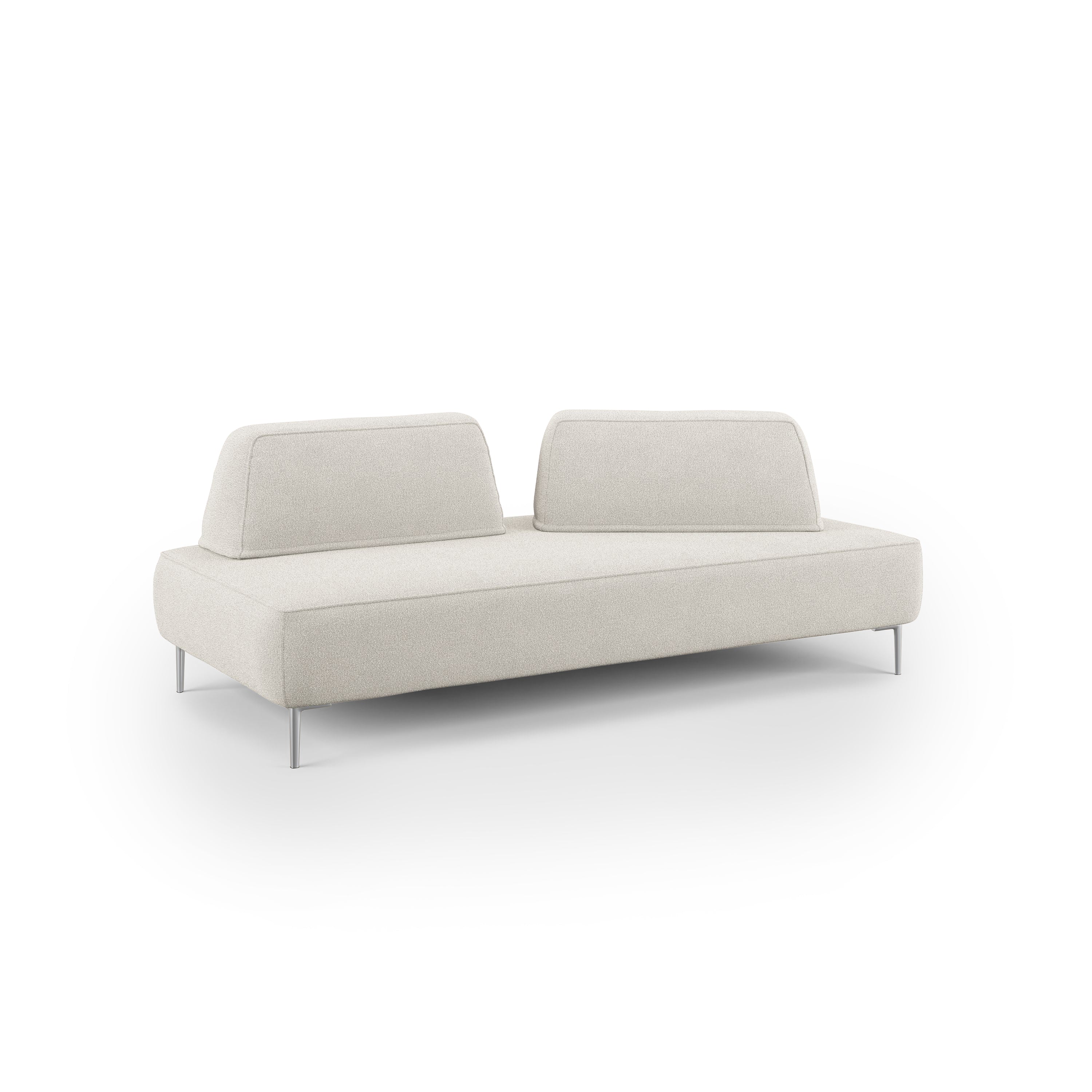 Newton Divano modulare con schienali movibili T07 212 cm bianco