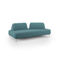 Newton Divano modulare con schienali movibili T07 167 cm azzurro