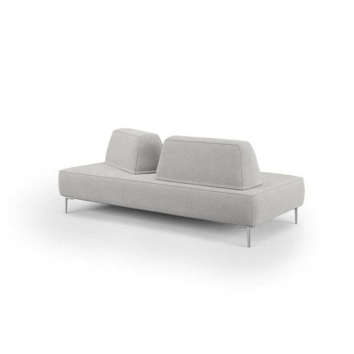 Newton Divano modulare con schienali movibili T07 167 cm grigio