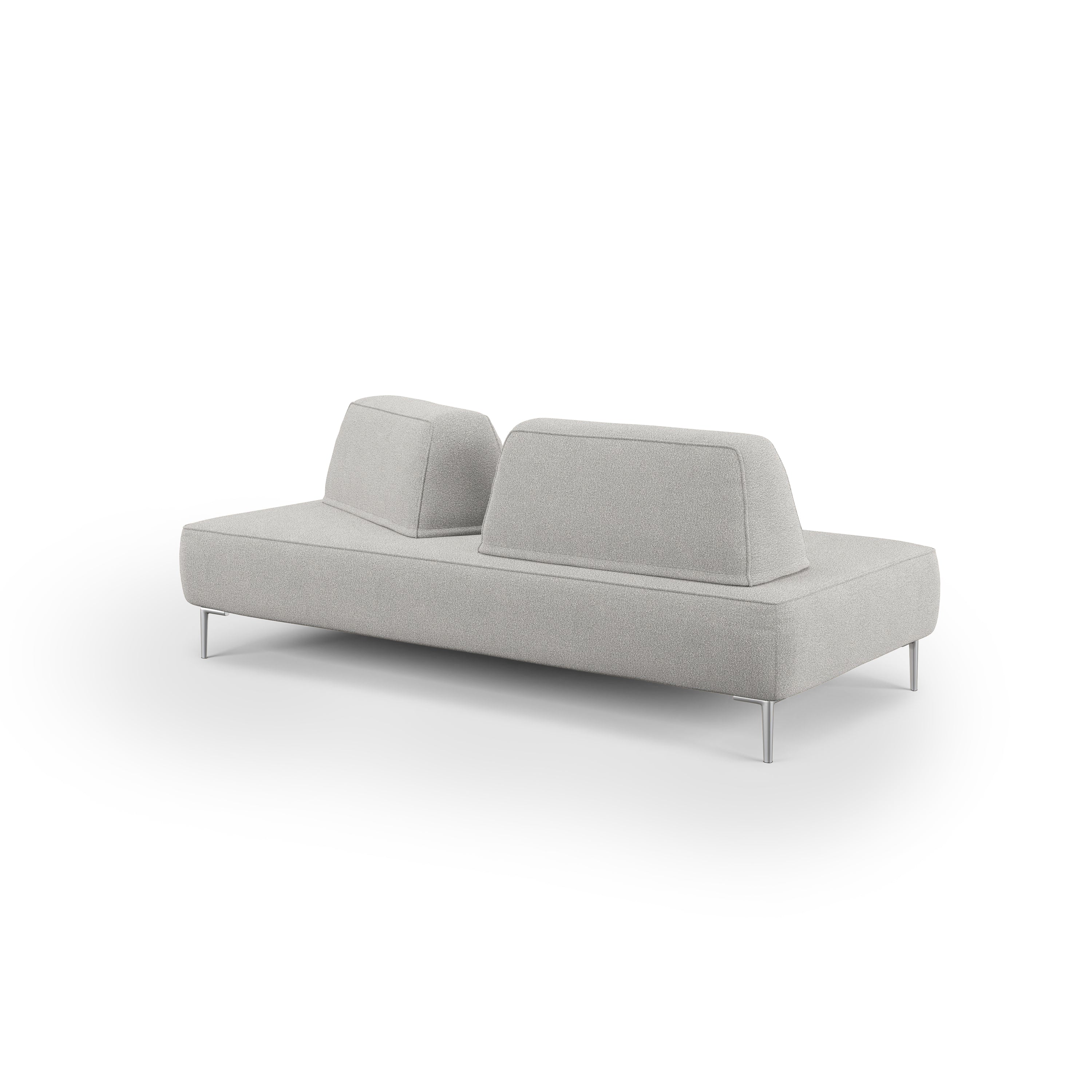 Newton Divano modulare con schienali movibili T07 212 cm grigio