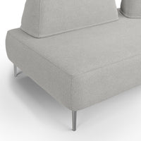 Newton Divano modulare con schienali movibili T07 167 cm grigio