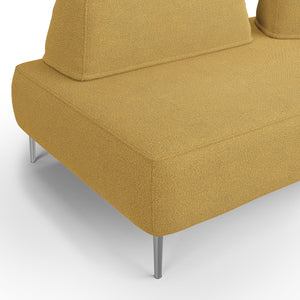 Newton Divano modulare con schienali movibili T07 212 cm giallo